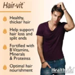 HealthAid Hair-Vit Strong Thick And Shiny Hair (30 Capsules) - Image 3