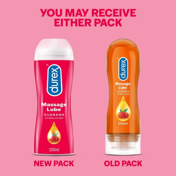 Durex Play 2in1 Light & Non Greasy Stimulating Massage Lubricant with Arousing Guarana – 200ml - Image 2