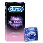 Durex Intense Stimulating Gel Dotted and Ribbed Condom 10Pcs
