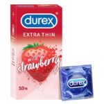 Durex Extra Thin Wild Strawberry Condom For Men – 10 Pieces