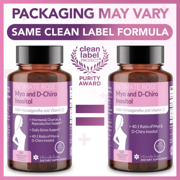 Intimate Rose Myo-Inositol & D-Chiro Inositol Supplement – 120 Vegetarian Capsules - Image 5