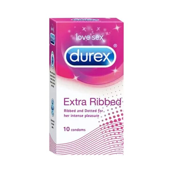 Durex Extra Ribbed&Dotted For her Intense Pleasure Condom 10 pcs - Image 1