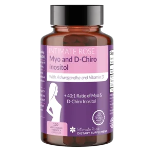 Intimate Rose Myo-Inositol & D-Chiro Inositol Supplement – 120 Vegetarian Capsules