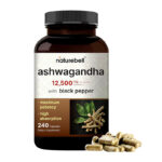 NatureBell Ashwagandha 12,500 mg with Black Pepper 240 Capsules