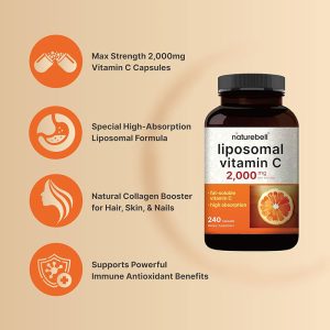 NatureBell-Liposomal-Vitamin-C-2000mg-Per-Serving-240-Capsules-5-300x300 NatureBell Liposomal Vitamin-C 2,000 mg 240 Capsules - Image 3