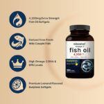 Naturebell Omega 3 Fish Oil 4200mg 180 Burpless Softgels - Image 2