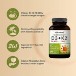 NatureBell Vitamin D3 K2 (10000 IU Vitamin D + 200mcg Vitamin K MK-7) 240 Softgels - Image 2