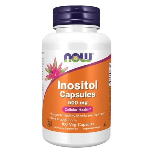 Untitled-design-18-500x500.jpg Now Foods Inositol 500 mg Cellular Health (100 Veg Capsules) - Image 1