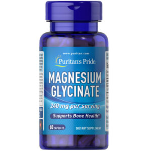 Puritan's Pride Magnesium Glycinate 240 mg 60 Capsules