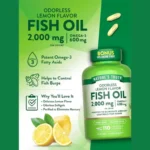 Nature’s Truth Fish Oil 2000mg | Omega-3 | Lemon Flavor | 110 Softgels - Image 3