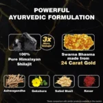 Himalaya Shilajit/Shilajeet Gold Capsules | 100% Pure Himalayan Shilajit + 24 Carat Gold | 20 Capsules | Restores Vigor and Vitality | Boosts Stamina and Performance (20Capsules) - Image 4