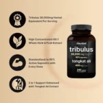 Naturebell Tribulus Terrestris 36,000mg with Tongkat Ali 400mg for Men (240 Capsules) - Image 3