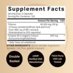 Naturebell Tribulus Terrestris 36,000mg with Tongkat Ali 400mg for Men (240 Capsules) - Image 2