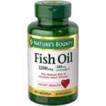 Nature’s Bounty Fish Oil 1200mg 360mg of Omega-3, 60 Odorless Softgels