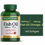 Nature's Bounty Fish Oil With Omega 3 1000 Mg, 145 softgels