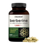 NatureBell Berberine Supplement 1500mg – 240 Veggie Capsules