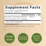 NatureBell Bromelain 1000mg Per Serving 240 Veggie Capsules - Image 2