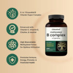 NatureBell Methylated B Complex Vitamins – 240 Veggie Capsules - Image 2