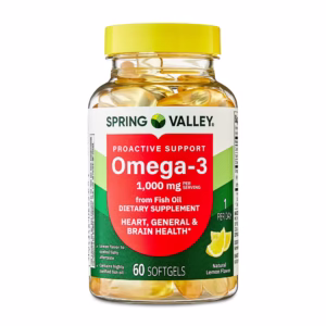 Spring Valley Proactive Support Omega-3 Fish Oil 1000 mg, 60 softgels