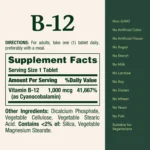 Nature's Bounty Vitamin B-12 1000 mcg - 200 Tablets - Image 2